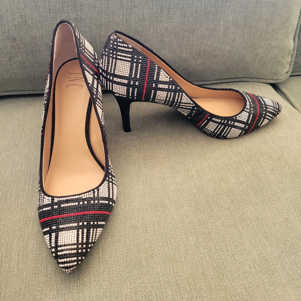 Rhinestone pumps